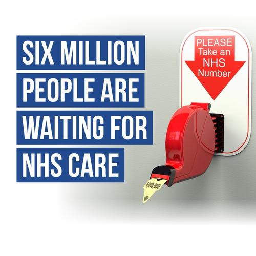 Six million people are waiting for NHS care