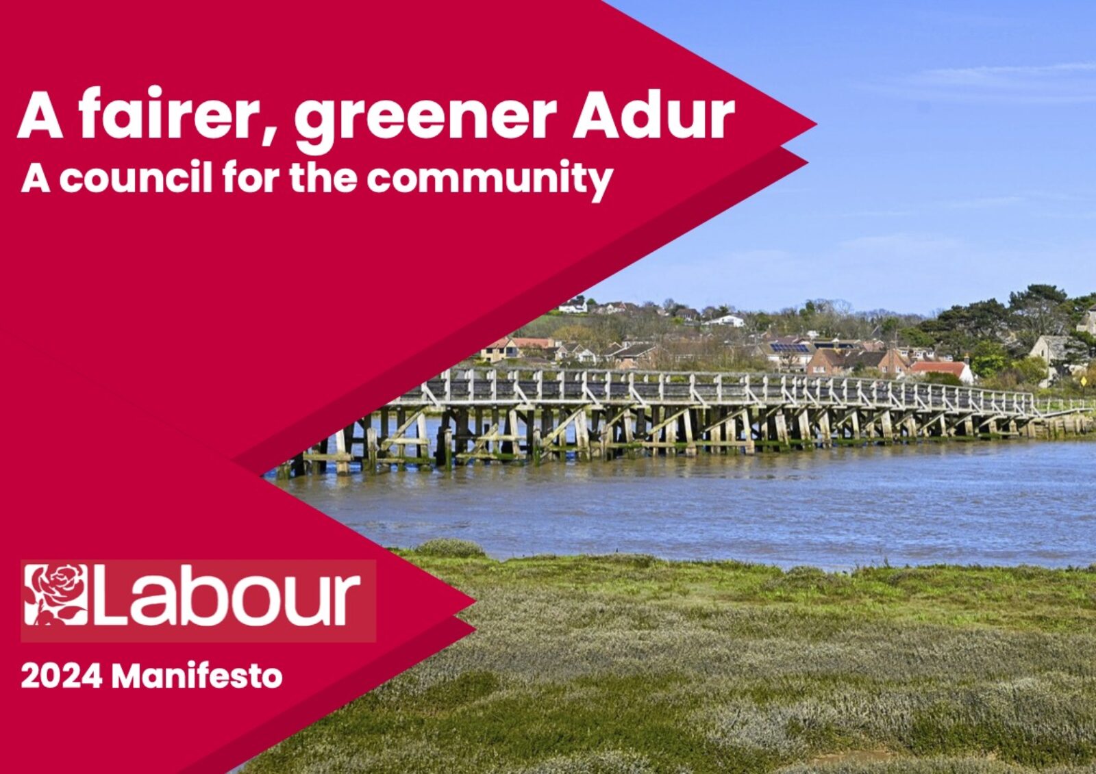 The cover of the Adur Labour manifesto 